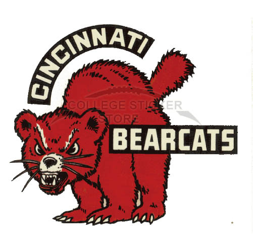 Customs Cincinnati Bearcats Iron-on Transfers (Wall Stickers)NO.4144